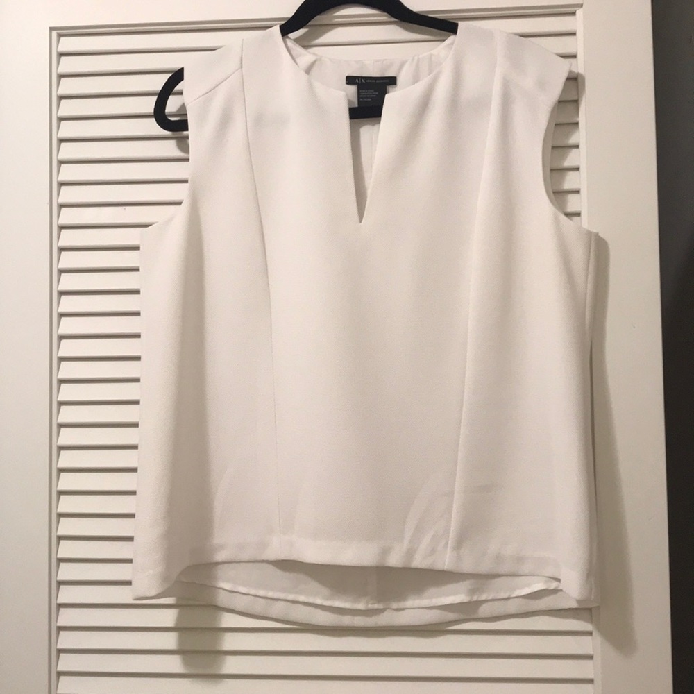 White professional work blouse